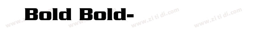 小米 Bold Bold字体转换